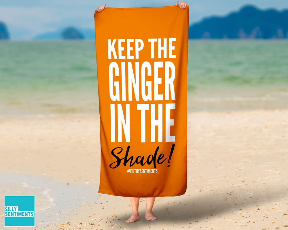 Keep The Ginger In The Shade Beach Towel #1 image